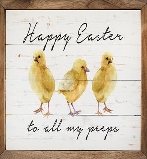Happy Easter To All My Peeps Whitewash